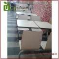 小吃店快餐厅桌椅 连体快餐桌椅 各种餐厅家具定做深圳优尼克