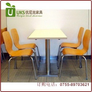 快餐桌椅量身定做 款式材质颜色均可选择 就在深圳优尼克