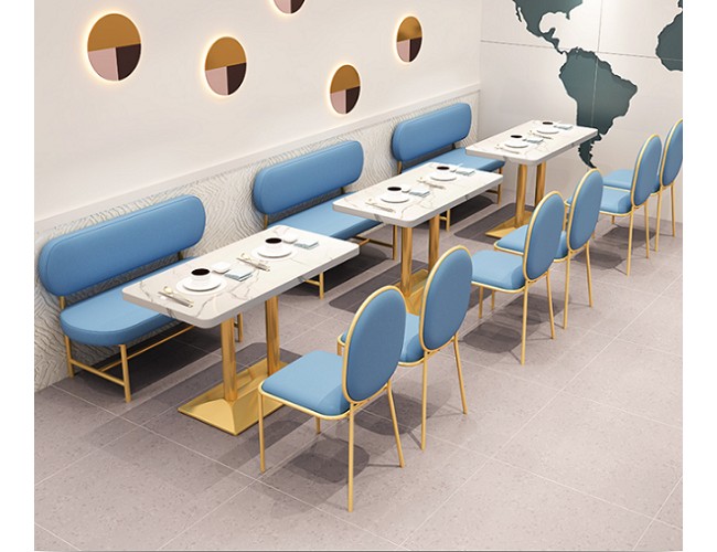 铁艺餐厅桌椅，北欧餐厅桌椅，软包餐厅桌椅